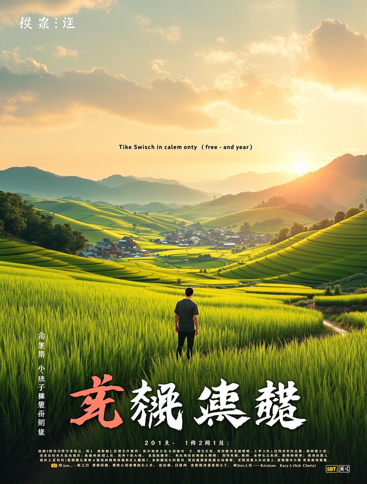 日漫番剧作品《稻香人家》海报 - 乡村温情题材短剧